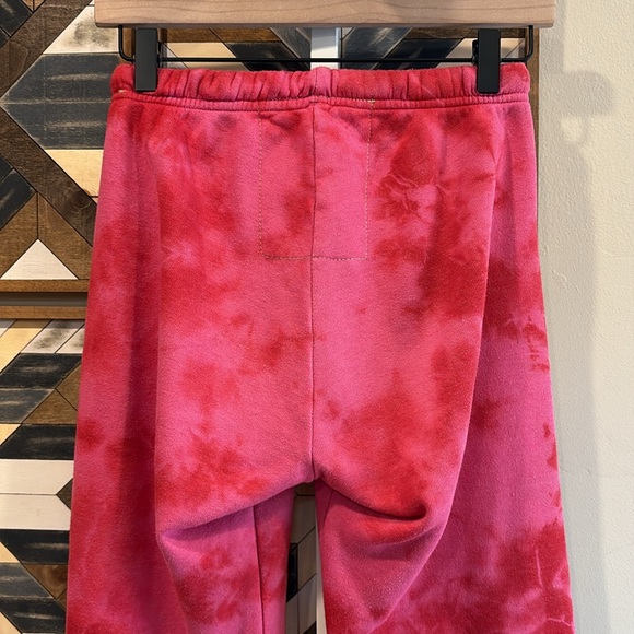 Aviator Nation Hand Dyed Sweatpants Crystal Red Tie Dye XS - Picture 6 of 7